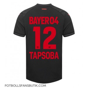 Bayer Leverkusen Edmond Tapsoba #12 Replika Hemmatröja 2023-24 Kortärmad